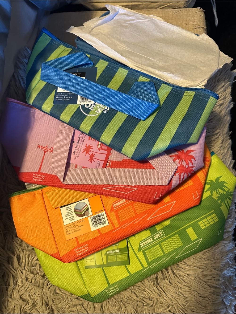 Brand new Trader Joe’s mini cooler bags